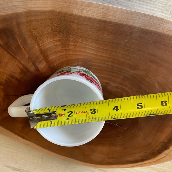 Vintage Brockway Milk Glass Rose Mug - Picture 4 of 5